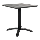 Miller - Table de café - grise - bois et aluminium - 70x70x72 cm
